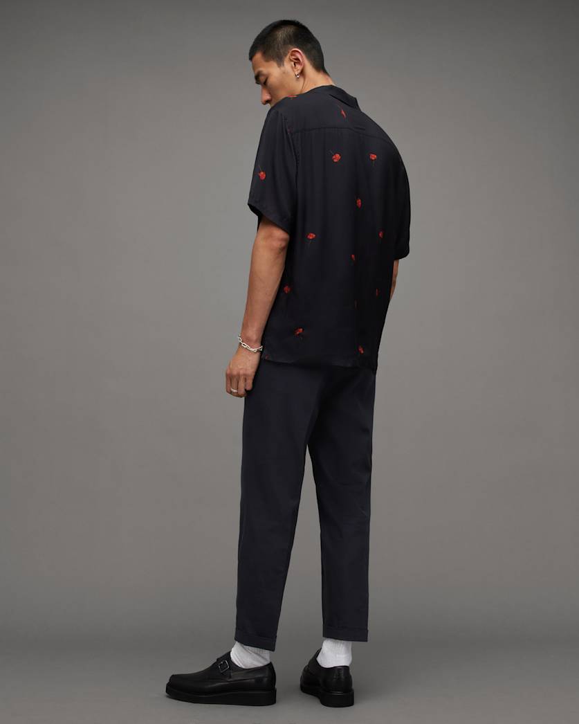 Tallis Slim Fit Cropped Trousers