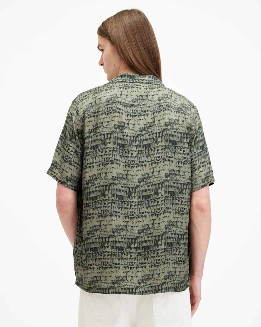 Liszt Texture Print Relaxed Fit Shirt