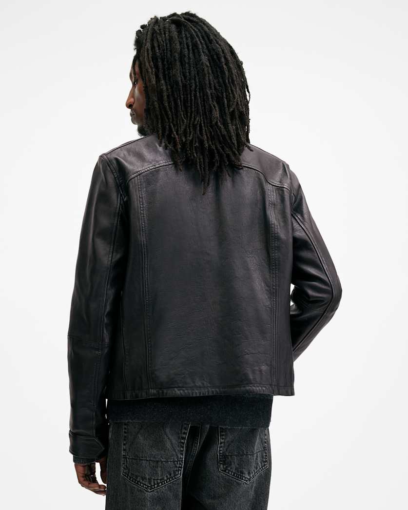Erol Zip Up Leather Jacket