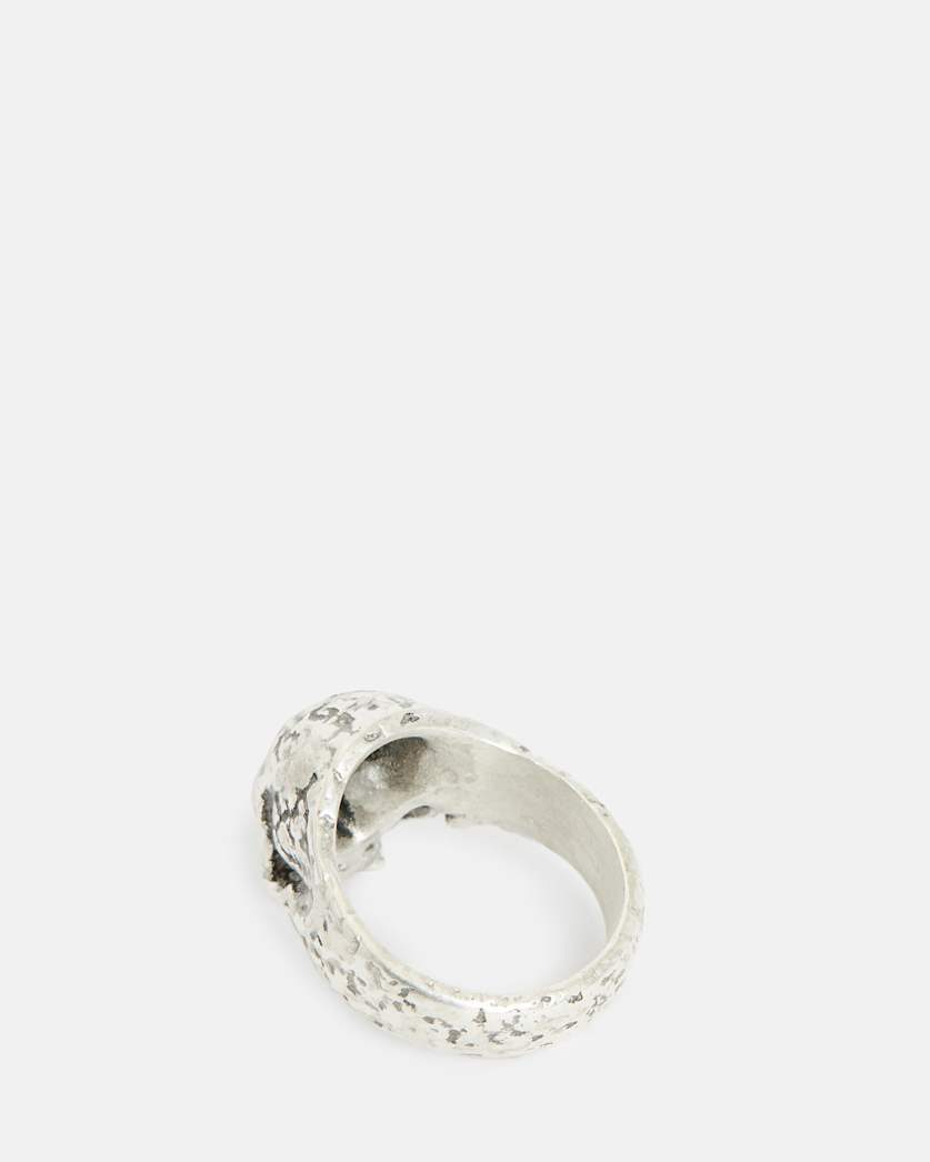 Moonskull Sterling Silver Signet Ring