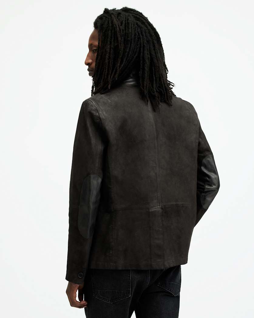 Survey Waxed Suede Double Layer Blazer