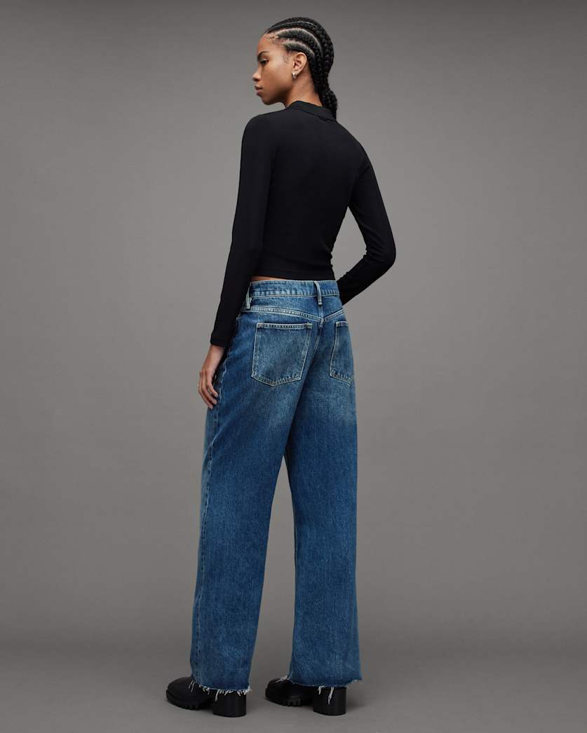 Blake Low Slung Wide Leg Denim Jeans