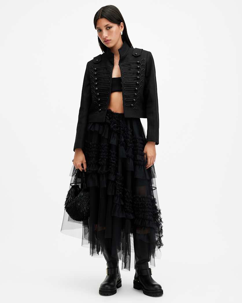 Rummy Cropped Wool Blend Jacket