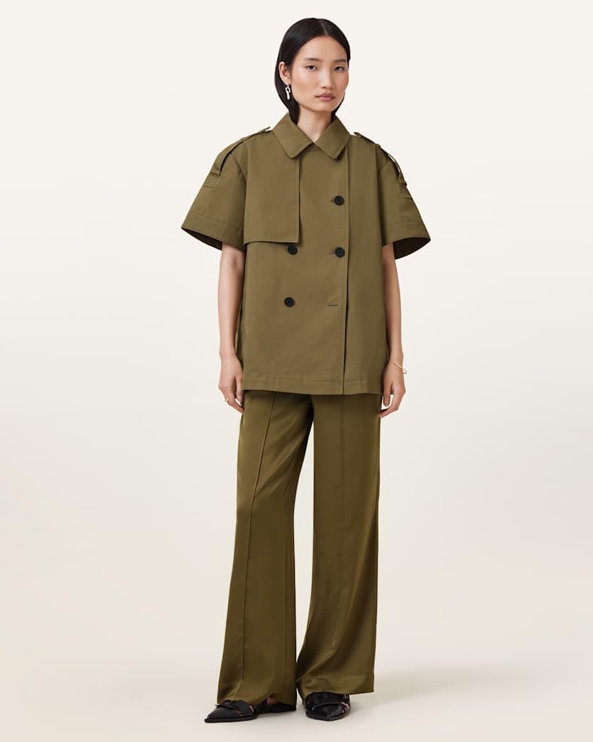 Flow Short Sleeve Trench Jacket