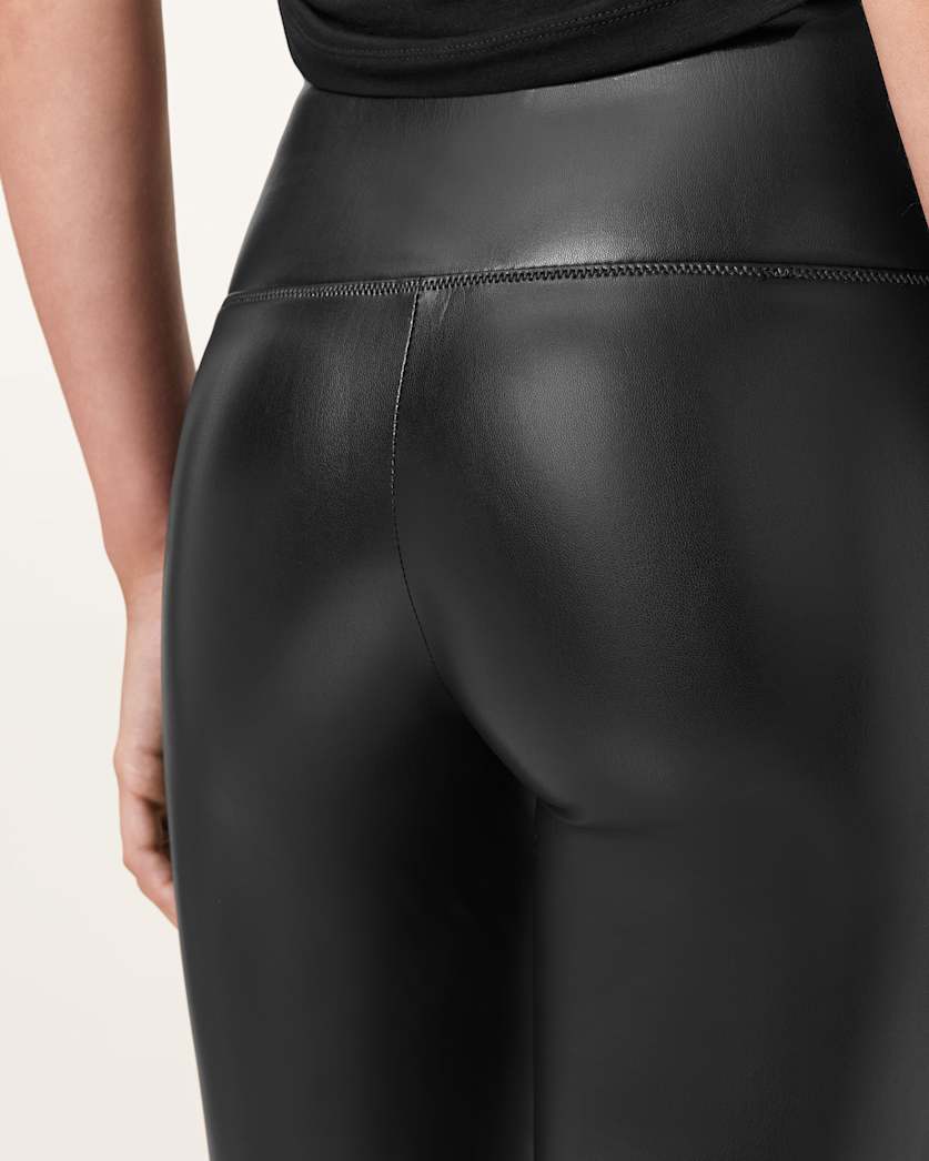 Cora High-Rise Faux Leggings