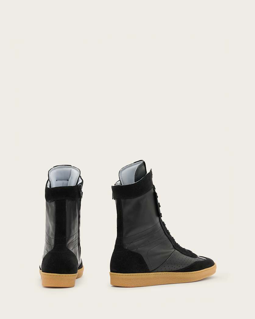 Louise Leather High Top Trainers