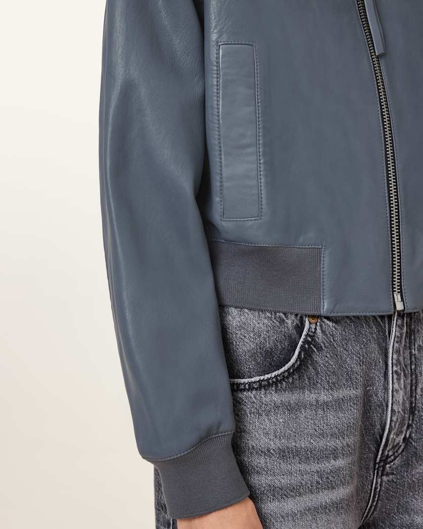 Orten Leather Bomber Jacket