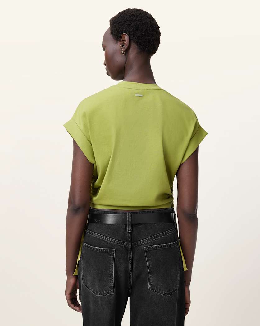 Mira Cropped Drawcord T-Shirt