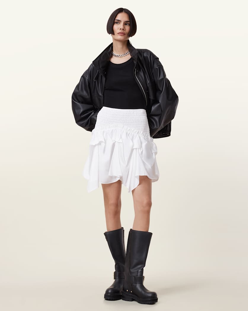 Palmer Asymmetric Mini Skirt