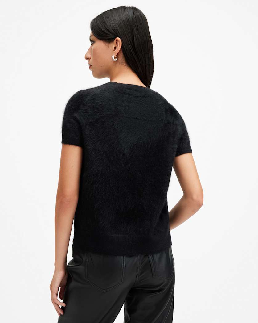 Rebel Brushed Cashmere Knitted T-Shirt