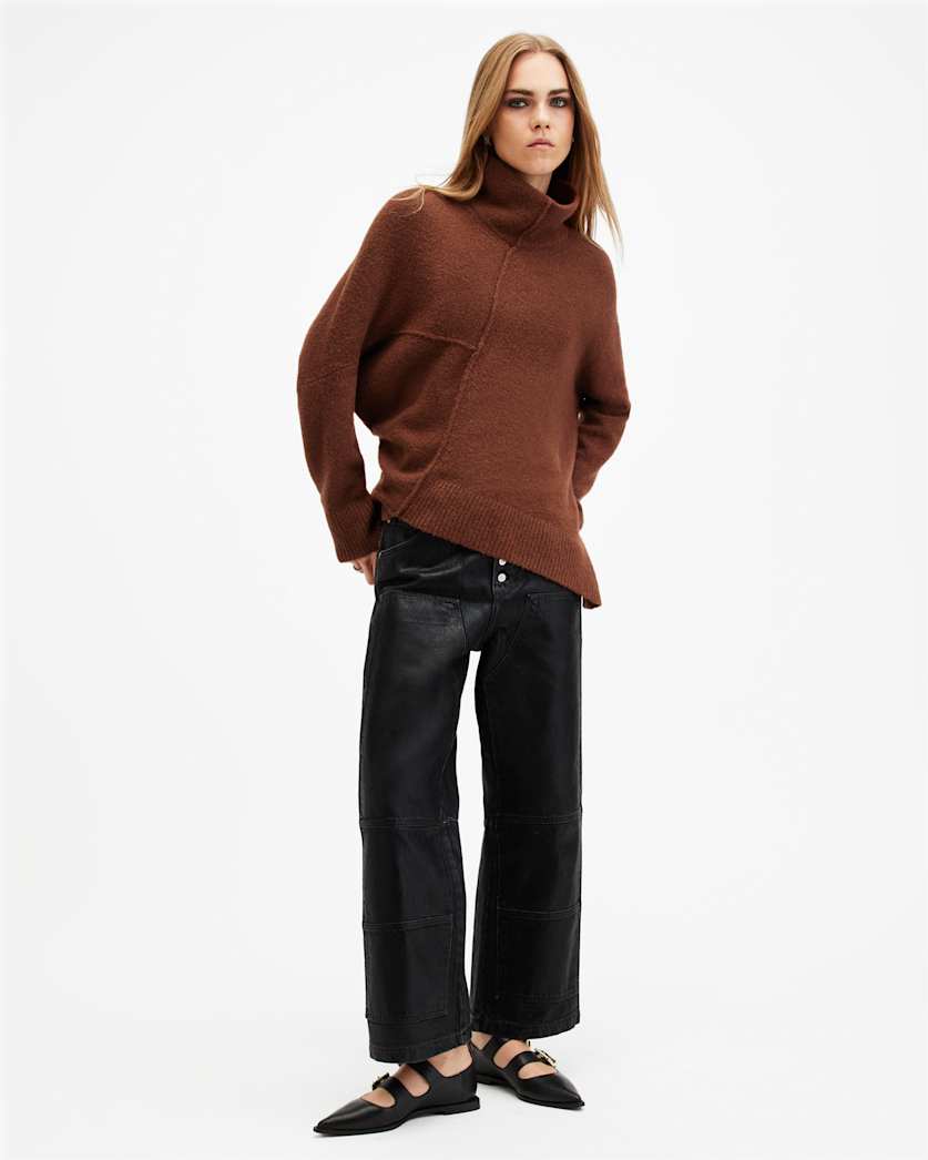 Lock Roll Neck Relaxed Fit Jumper
