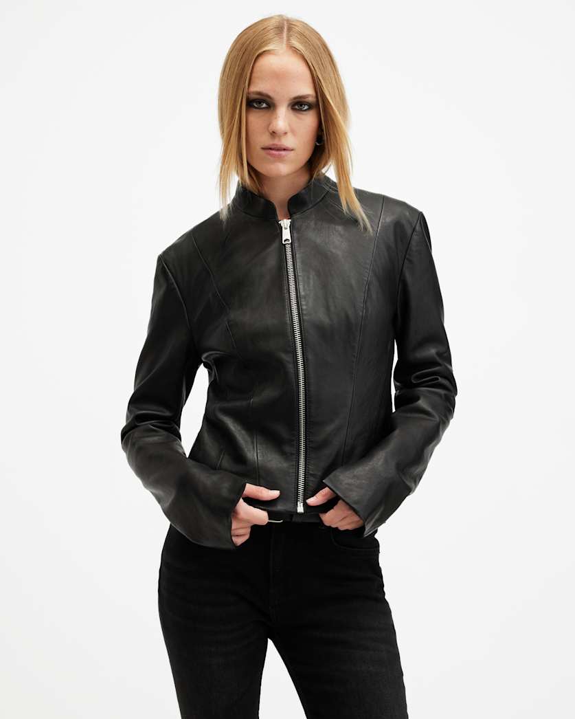 Sadler Slim Fit Leather Jacket