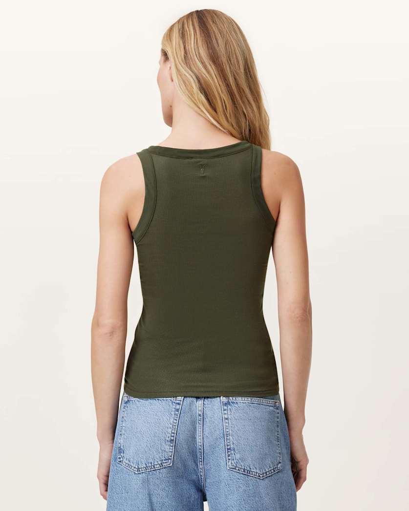 Rina Crew Neck Sleeveless Tank Top