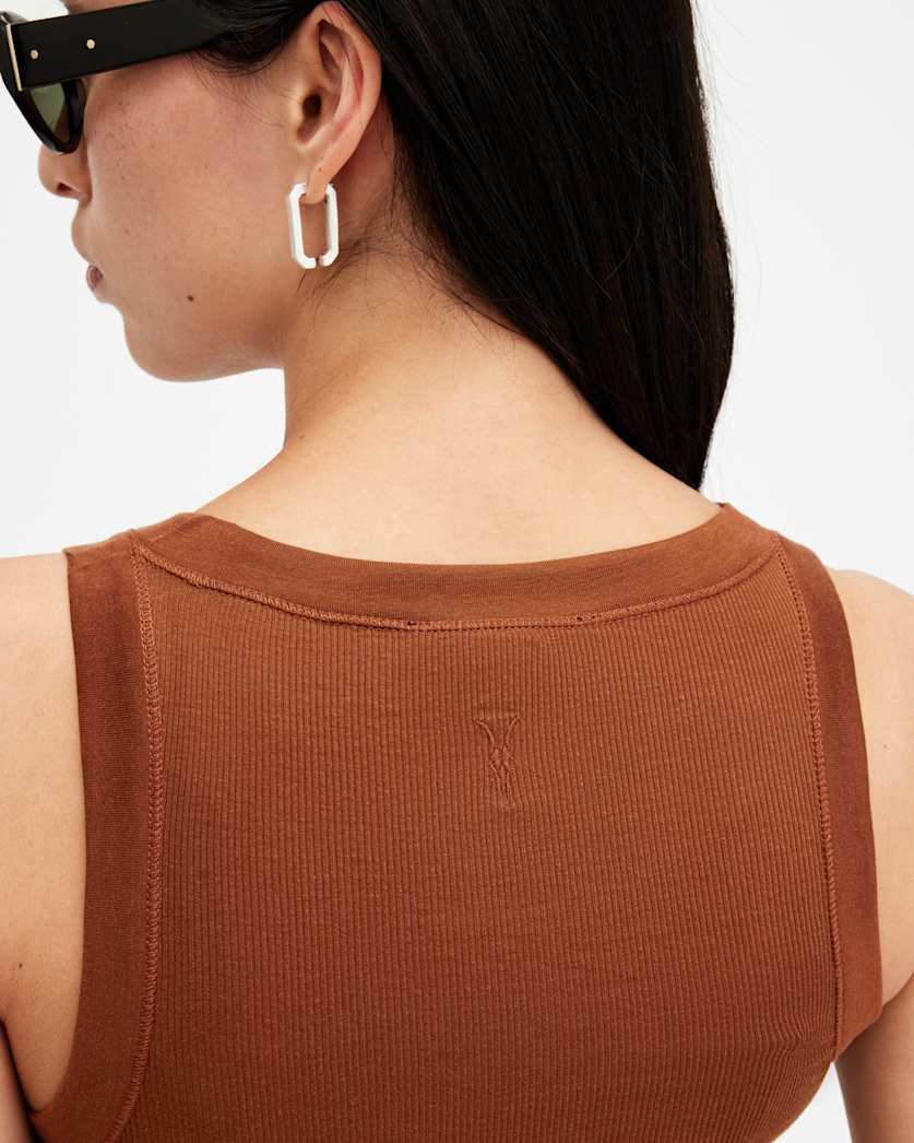 Rina Crew Neck Sleeveless Tank Top
