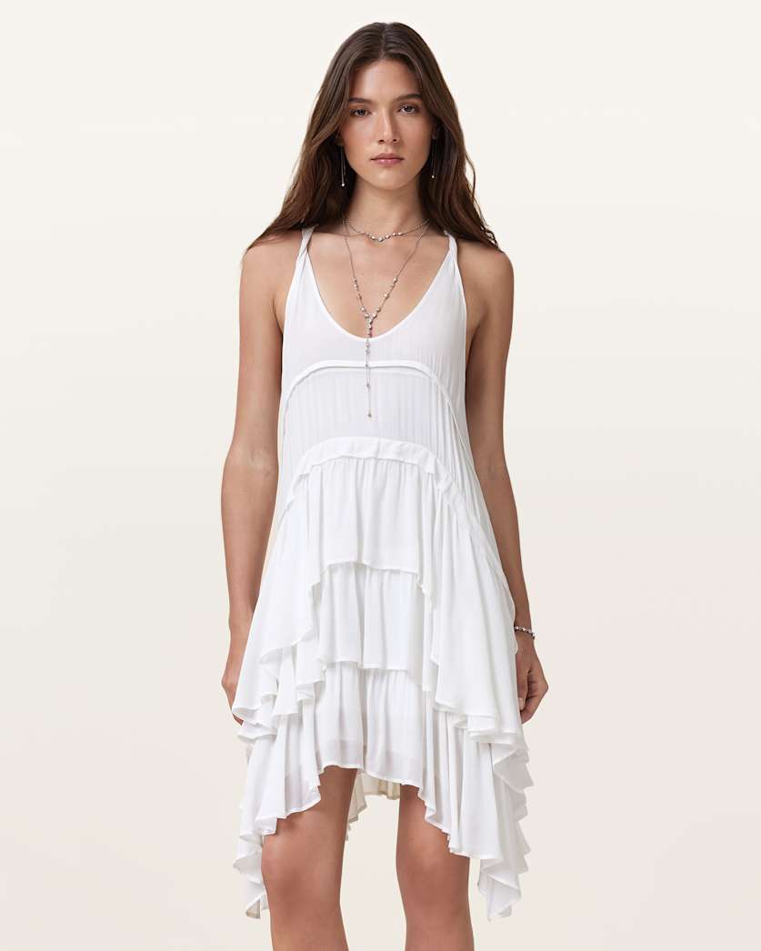 Cavarly Ruffled Mini Dress