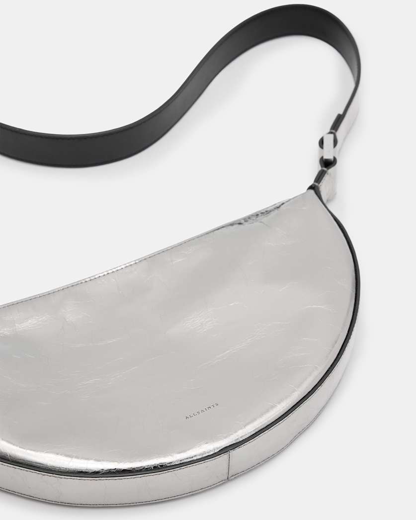 Half Moon Leather Crossbody Bag