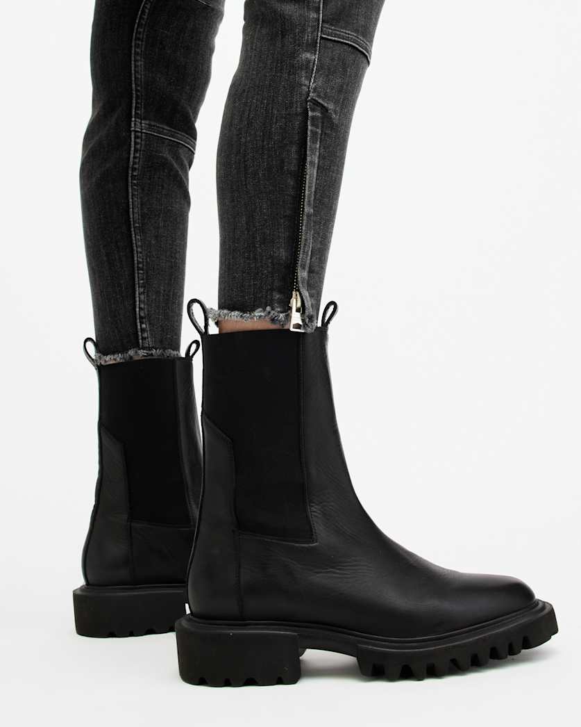Duran Mid-Rise Skinny Cargo Denim Jeans