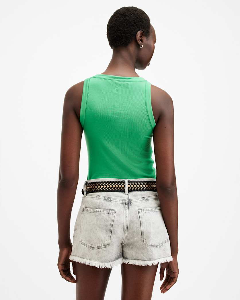 Rina Crew Neck Sleeveless Tank Top