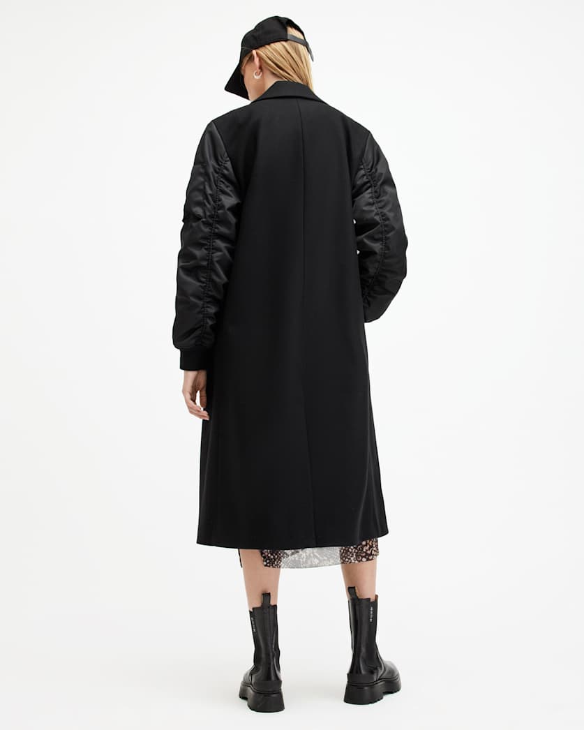 Paulah Wool Blend Double Breasted Coat