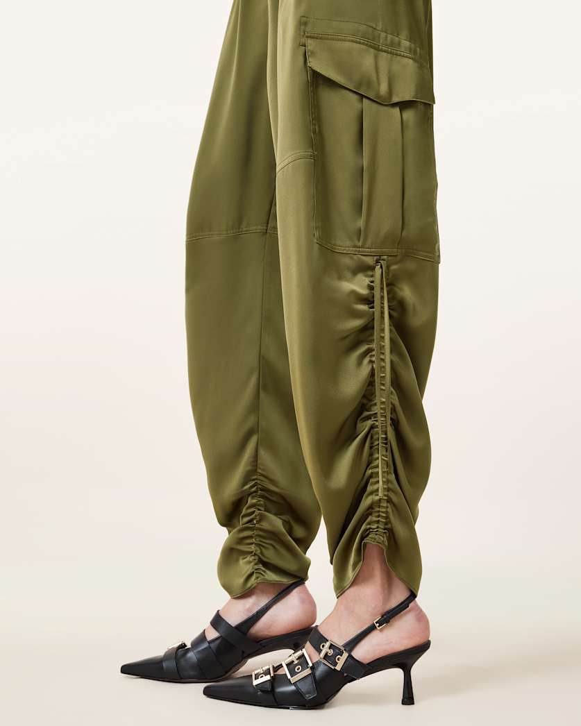 Kaye Relaxed Fit Satin Trousers