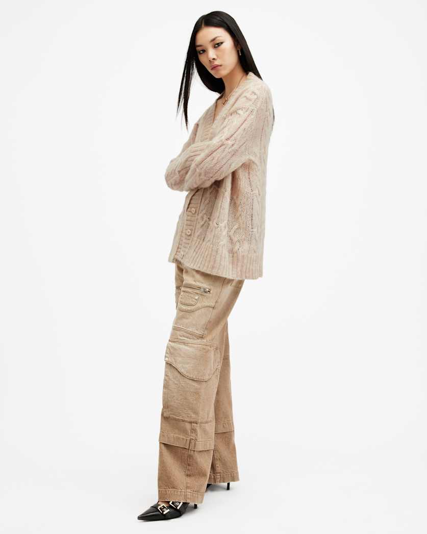 Regan Cable Knit Relaxed Fit Cardigan