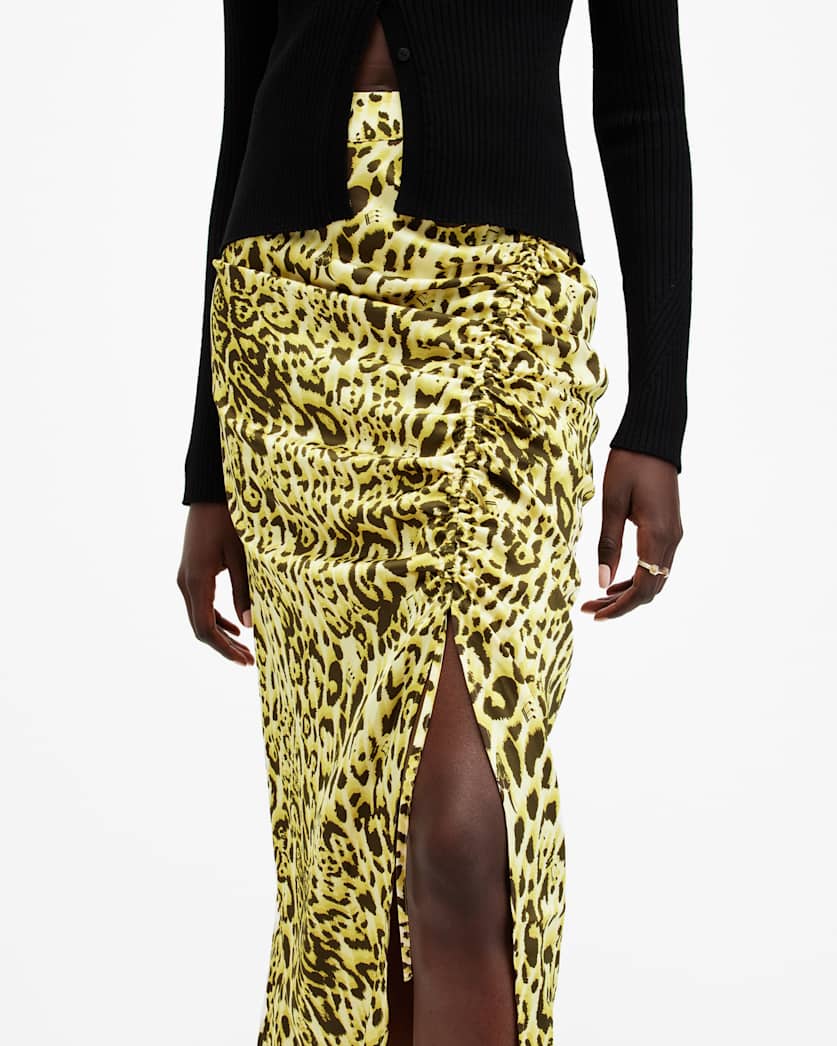 Carla Gathered Midi Skirt