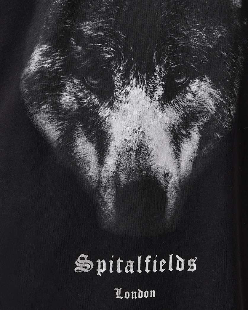 Dawn Wolf Print Relaxed Fit T-Shirt