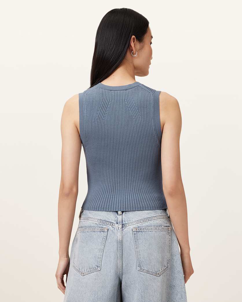Cruz Ribbed Knitted Waistcoat