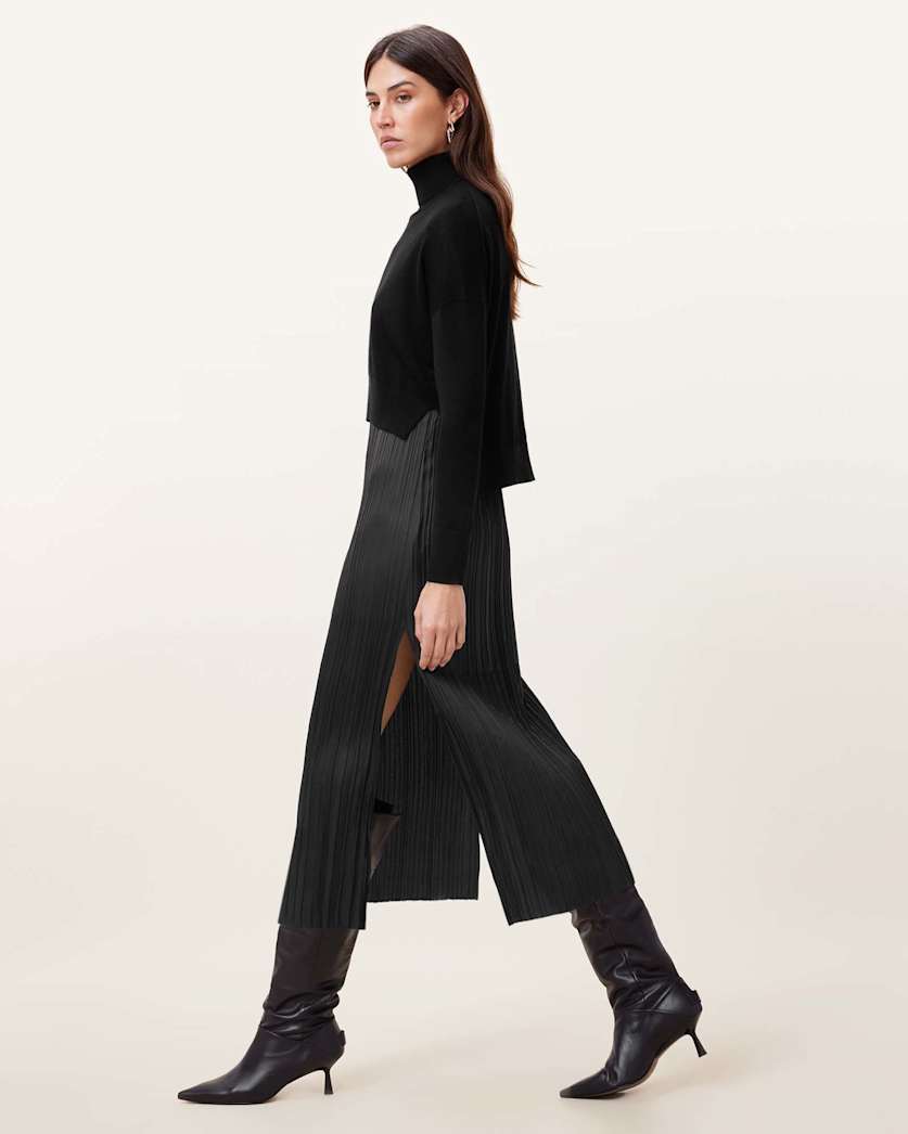 Vittoria 2-In-1 Pleated Midi Dress
