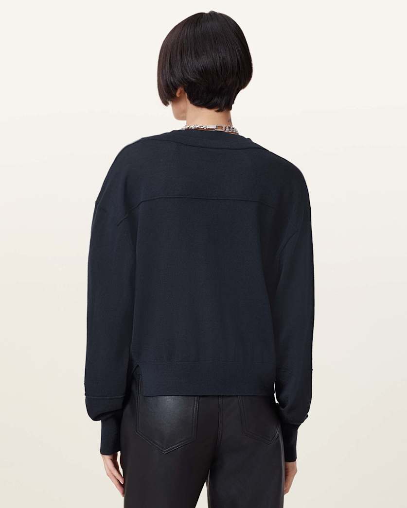 Julieana V Neck Wool Jumper