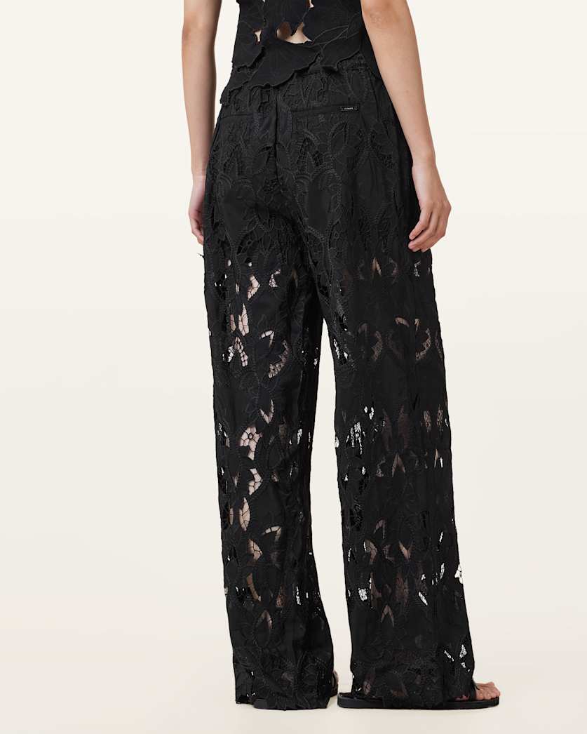 Charli Embroidered Straight Fit Trousers