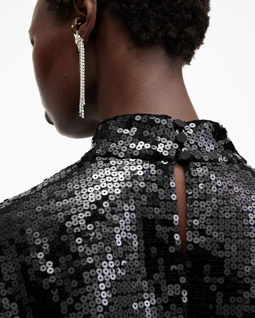 Whitney Long Sleeve Sequin Top