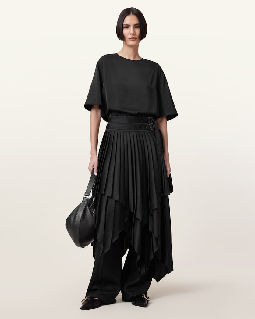 Amelie Satin Relaxed Fit T-Shirt