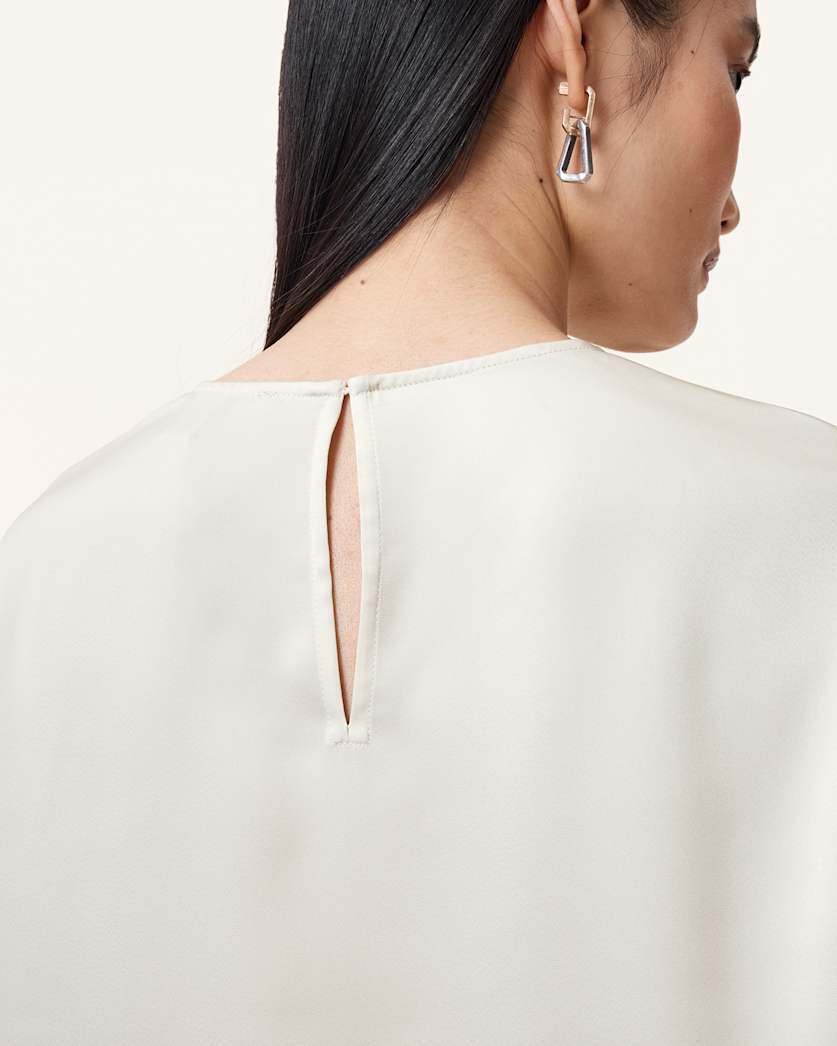 Amelie Satin Relaxed Fit T-Shirt