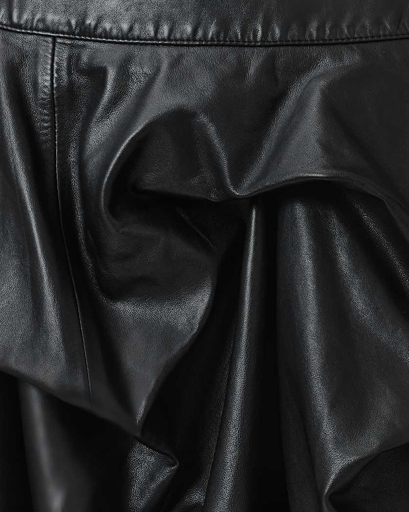 Hitch Leather Mini Skirt