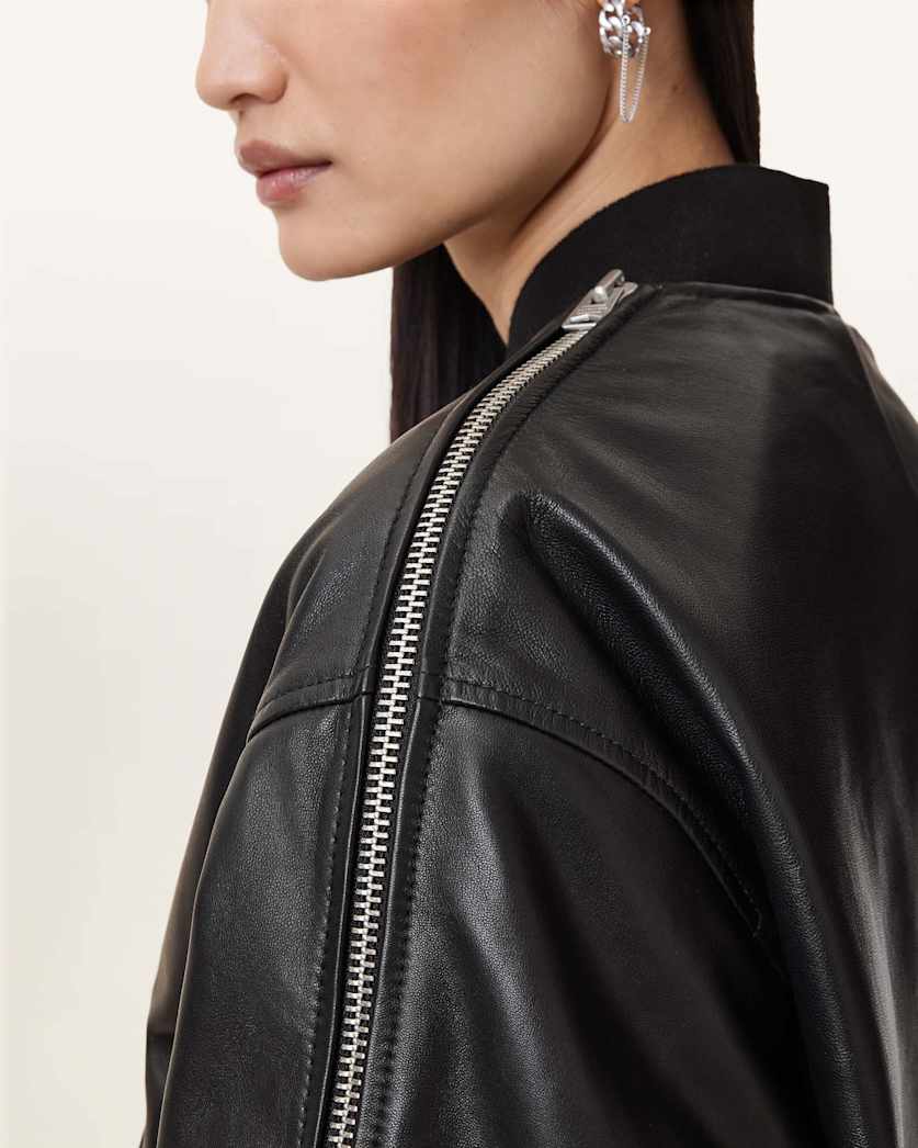 Zenith Leather Bomber Jacket