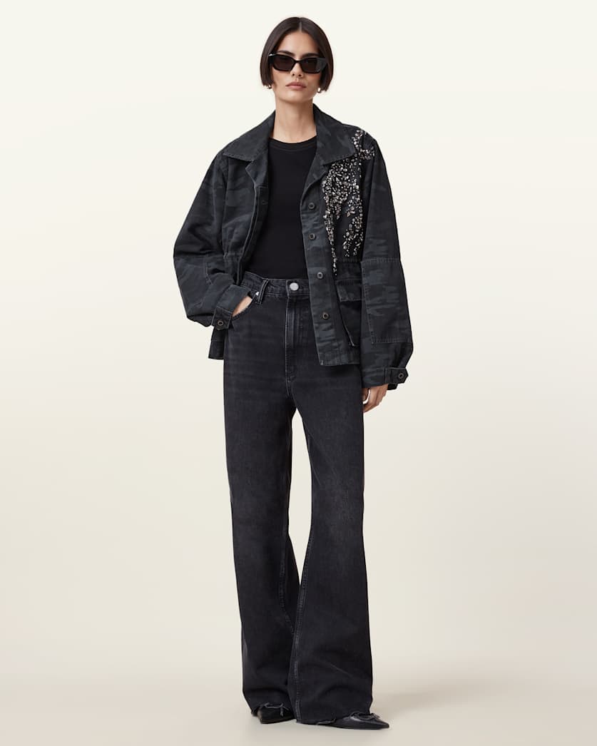 Finch Camouflage Denim Jacket