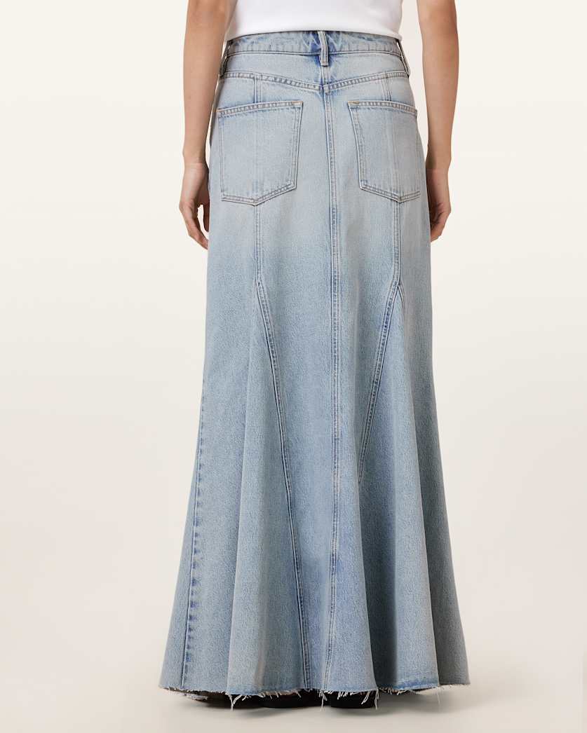 Alma Maxi Denim Skirt