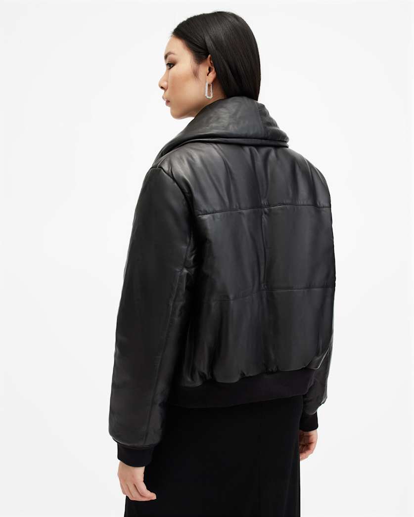 Lauren Leather Puffer Jacket