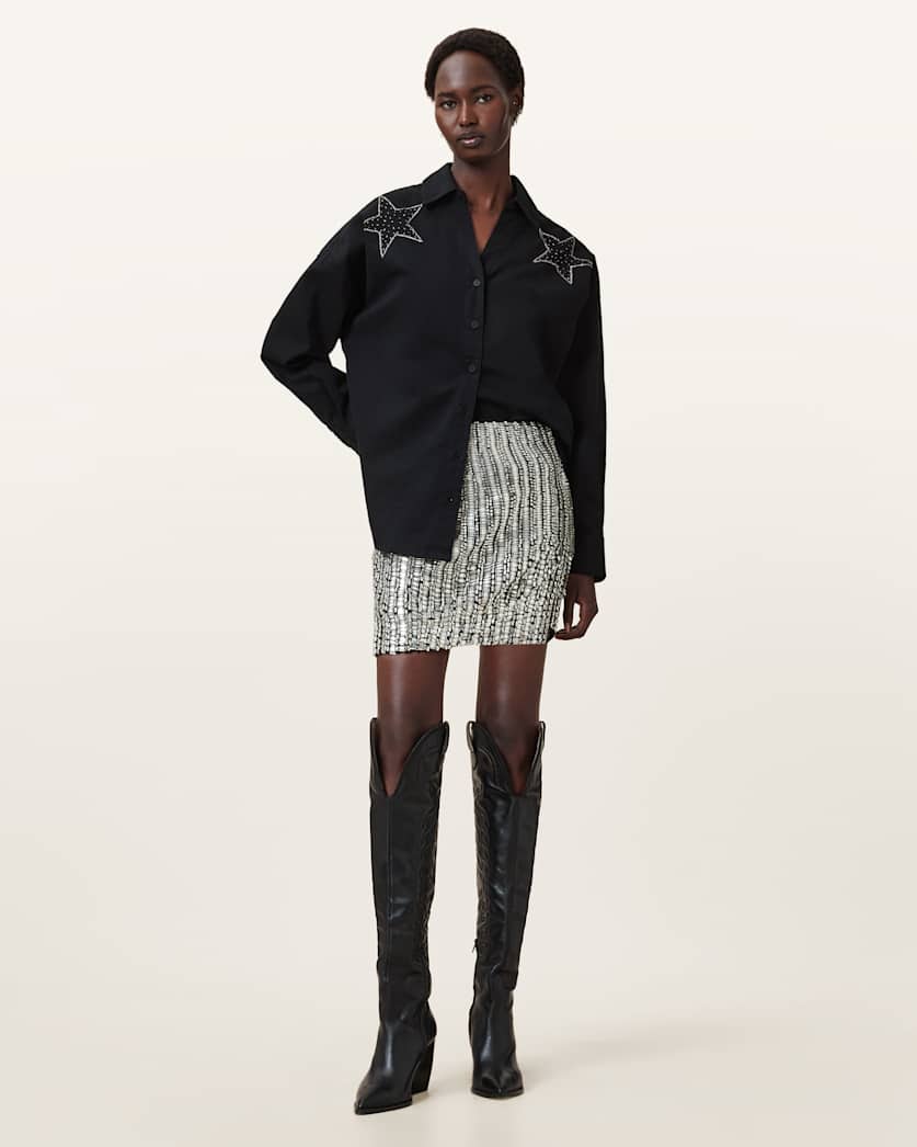 Jamilia Embellished Mini Skirt