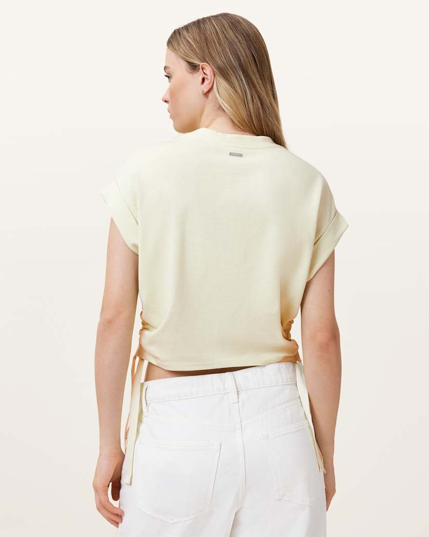 Mira Cropped Drawcord T-Shirt