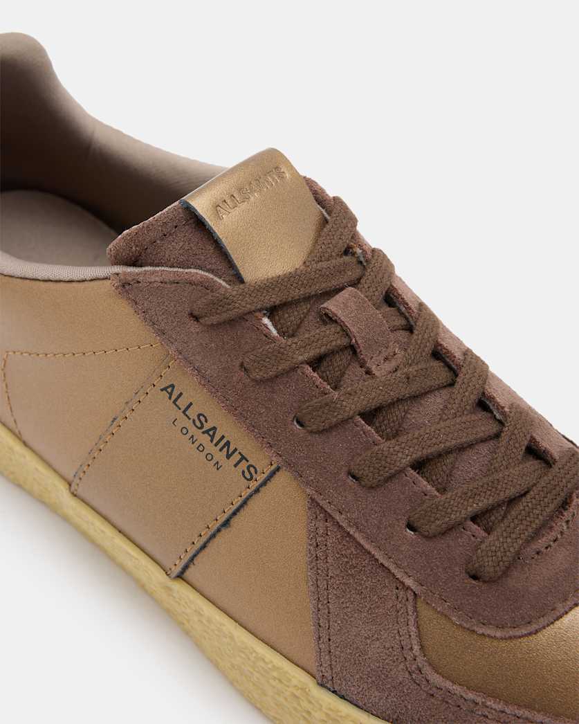 Jaimee Metallic Leather Trainers