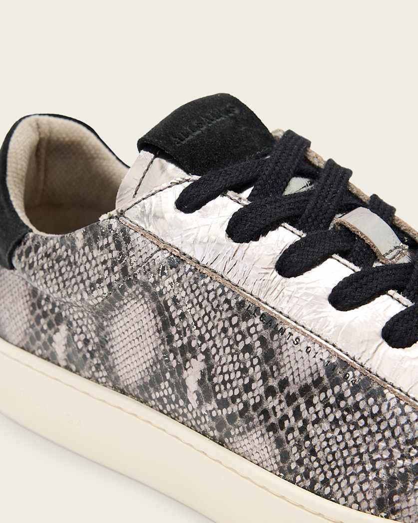 Shana Low Top Metallic Leather Trainers