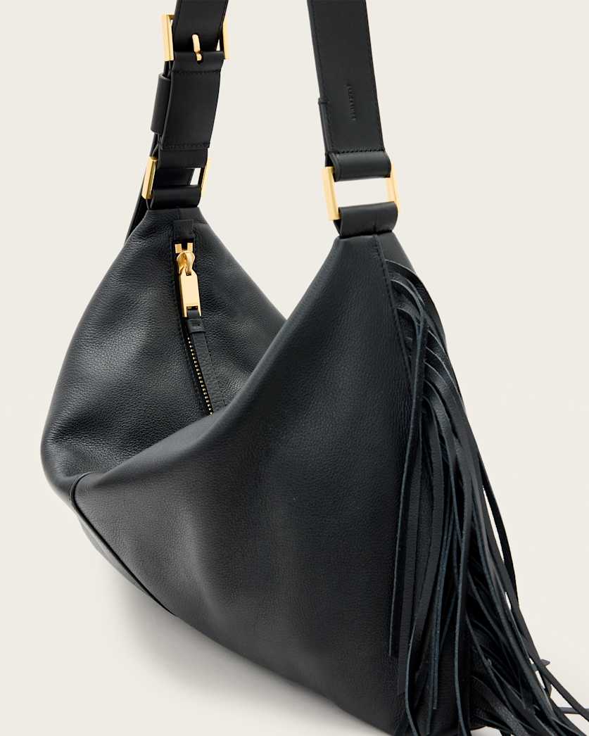 Edbury Fringed Leather Shoulder Bag