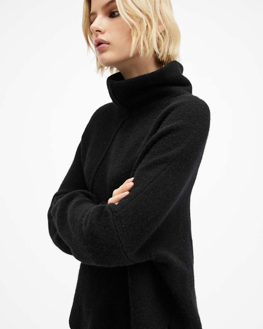 Lock Roll Neck Relaxed Fit Jumper