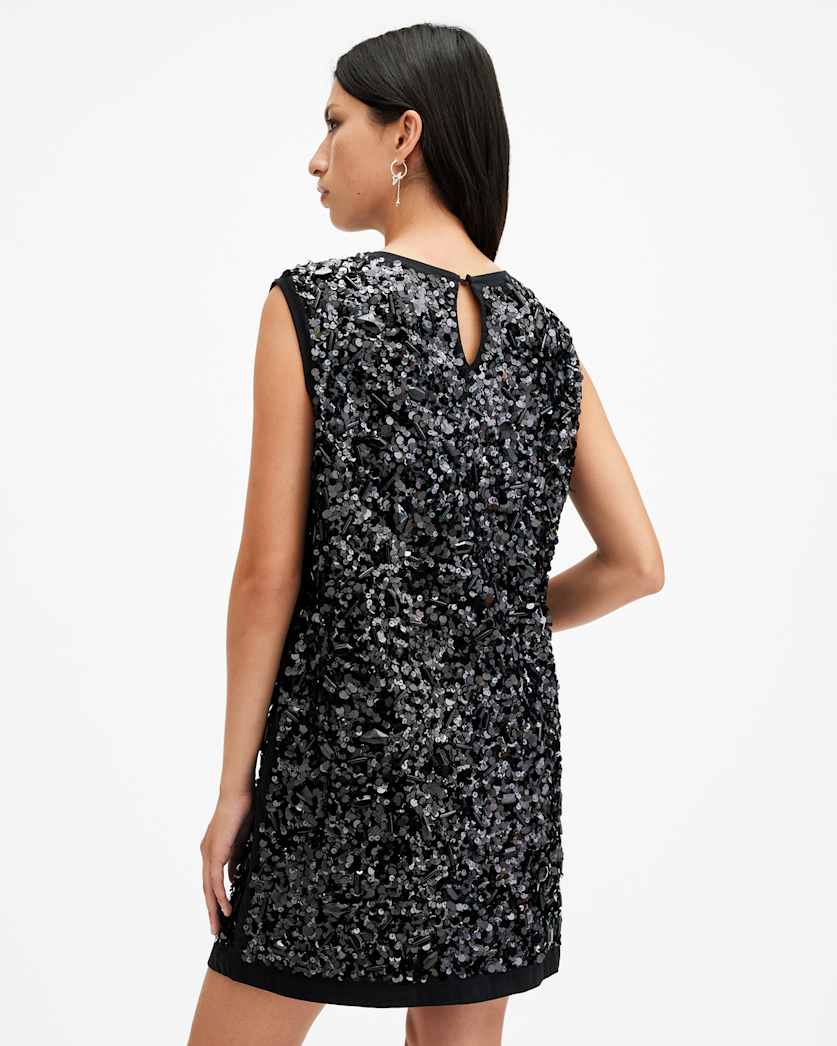 Ilia Embellished Relaxed Fit Mini Dress