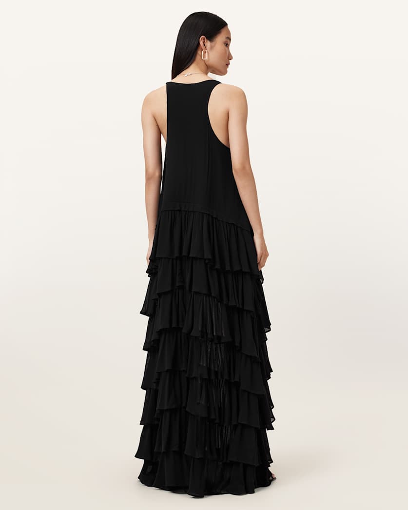 Cavarly Tiered Ruffle Maxi Dress