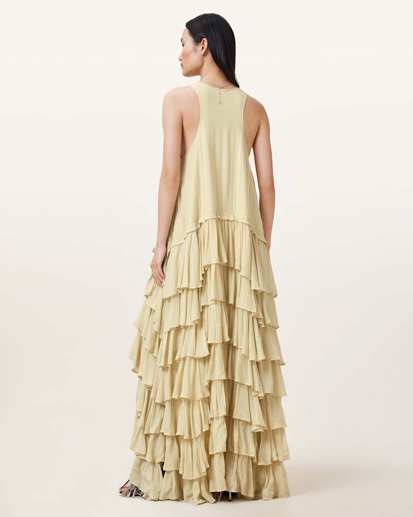 Cavarly Tiered Ruffle Maxi Dress