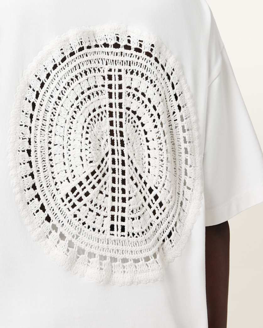 Amelie Crochet Oversized Boxy T-Shirt
