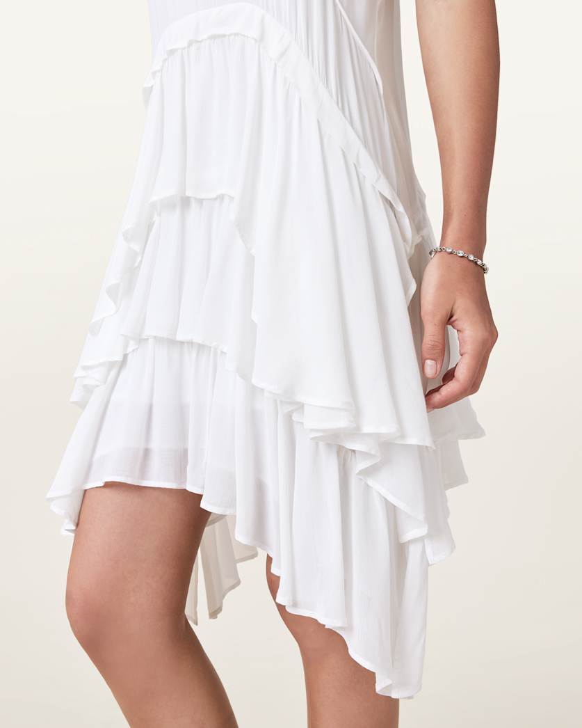 Cavarly Ruffled Mini Dress